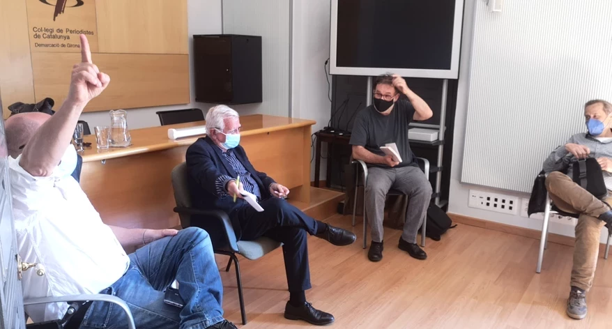 Plàcid Garcia-Planas, Tomàs Alcoverro i Joan Ventura. 