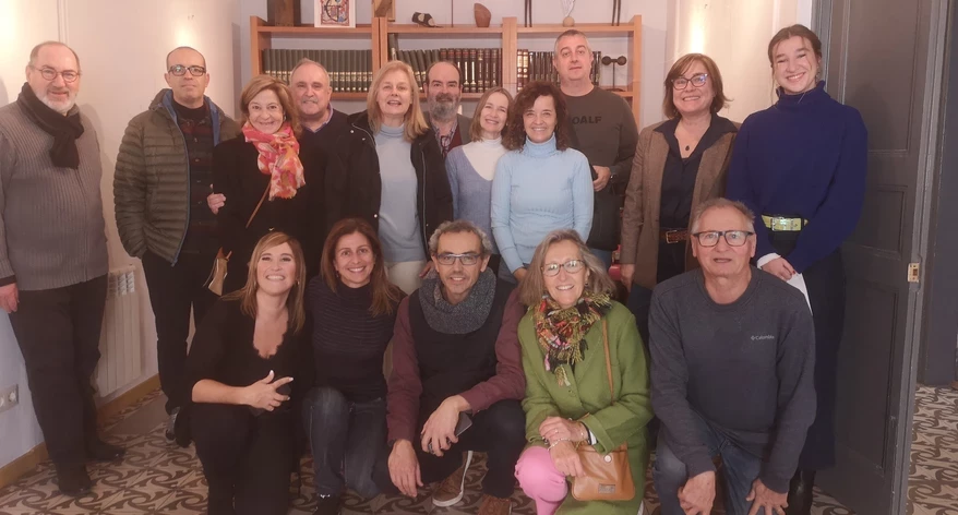 Tercera foto de grup de la II Trobada de Nadal de Periodistes de Girona.