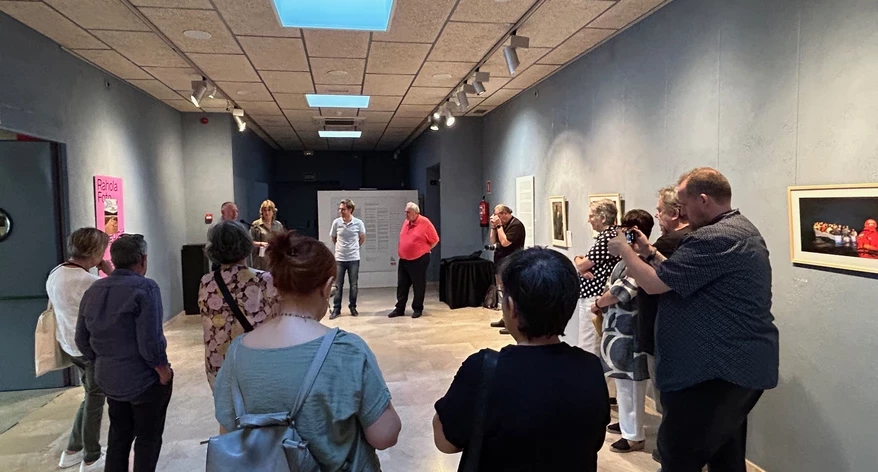 La inauguració de la mostra. 