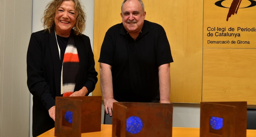 Assumpció Mateu i Jordi Grau amb les Mosques 2022.