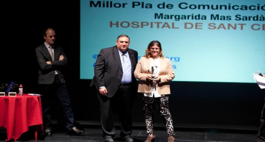 Margarida Mas va agrair el premi a tot el seu equip.