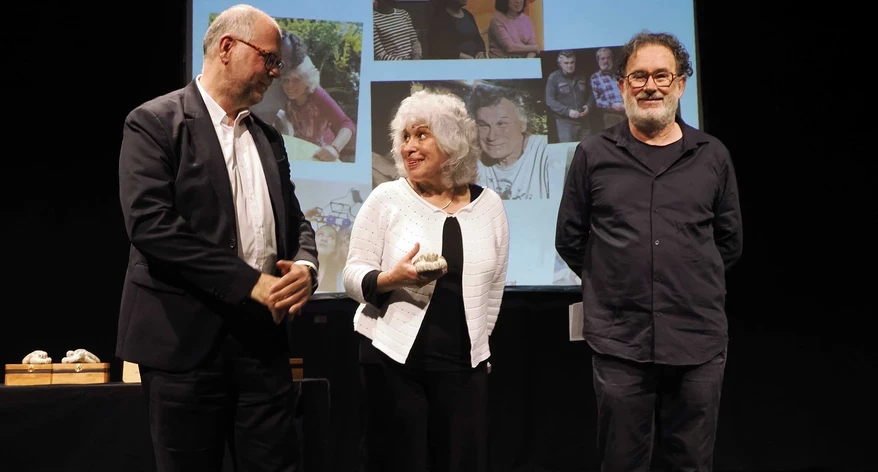 Joan Maria Morros, Carme Vinyoles i Joan Ventura. 