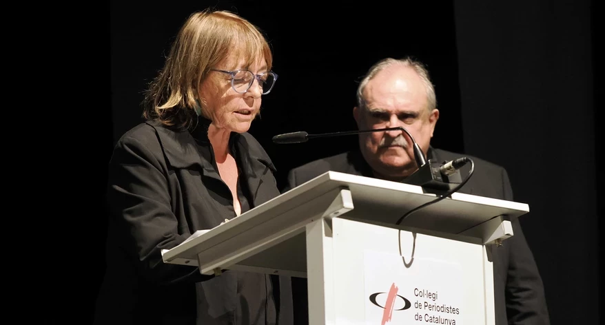 Rosa Gil va llegir el discurs del SEM, guanyador de la Mosca Borda. 