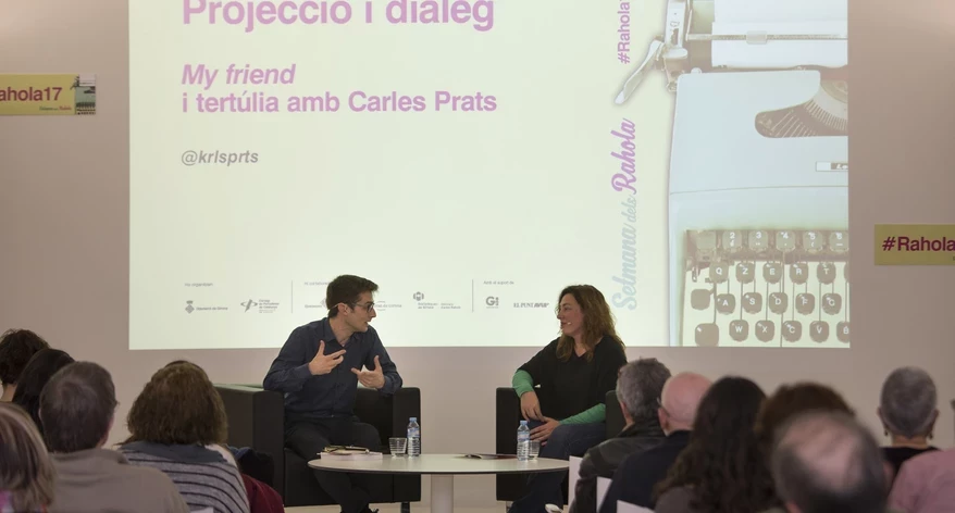 Carles Prats va conversar amb Sònia Cervià després de la projecció de "My friend"