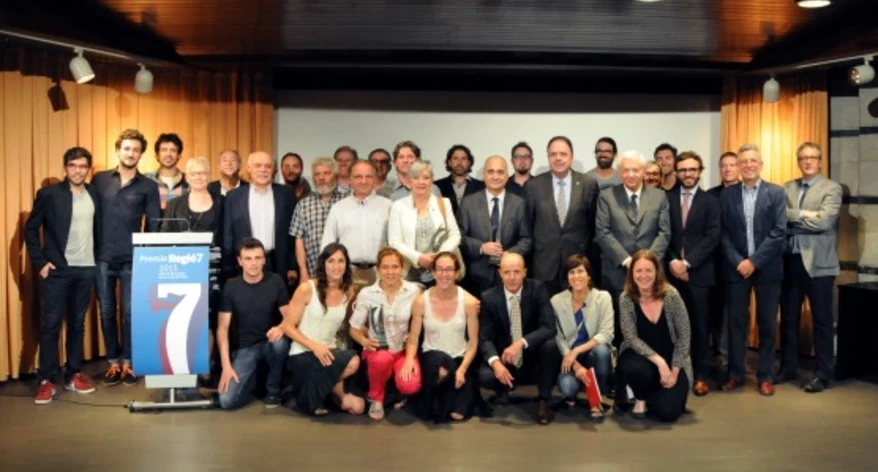 Foto de grup de tots els premiats (Fotos: Salvador Redó)