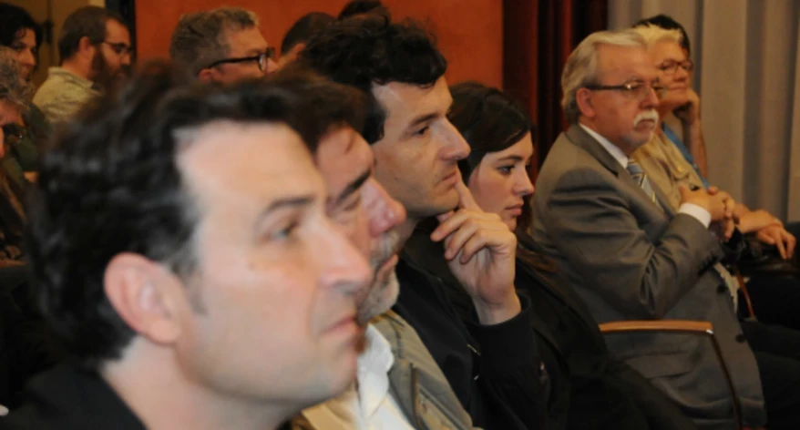 El president de la Demarcació Catalunya Central (esquerra) i l'alcalde de Manresa