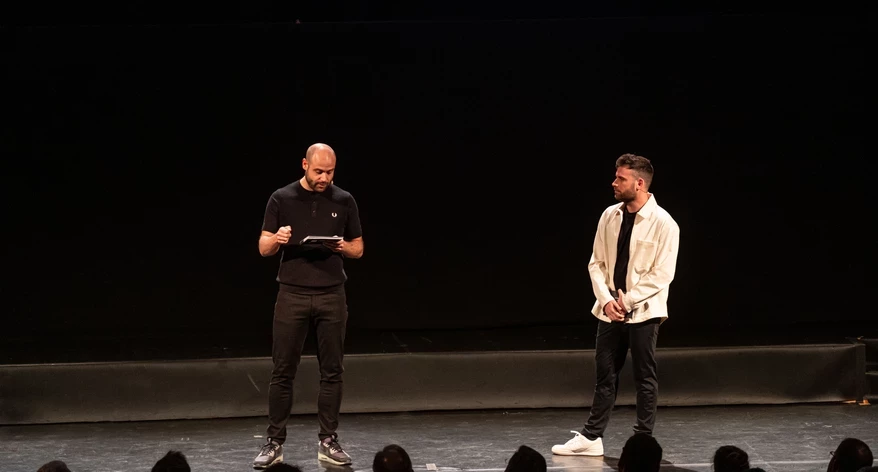 Manel Vidal i Andreu Juanola, de "La Sotana", van conduir l'acte.
