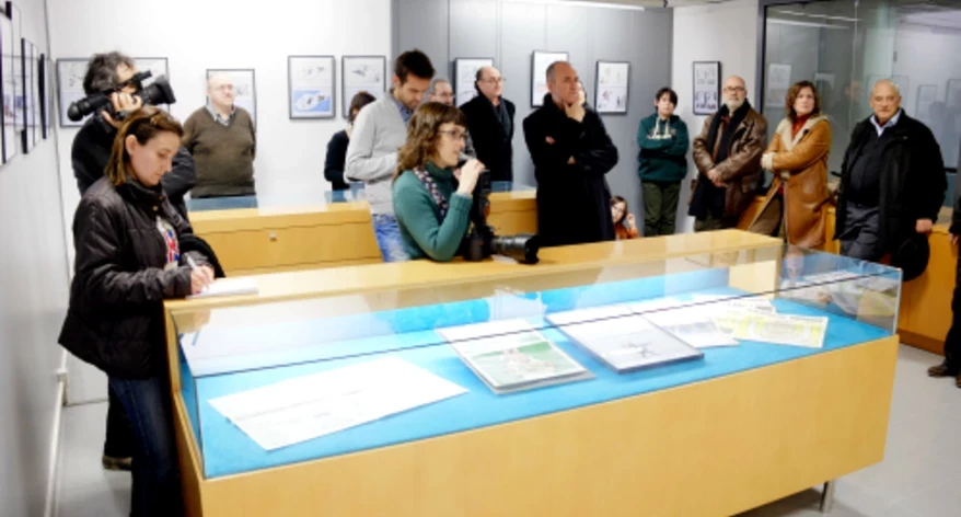 Perspectiva de la sala d'exposicions