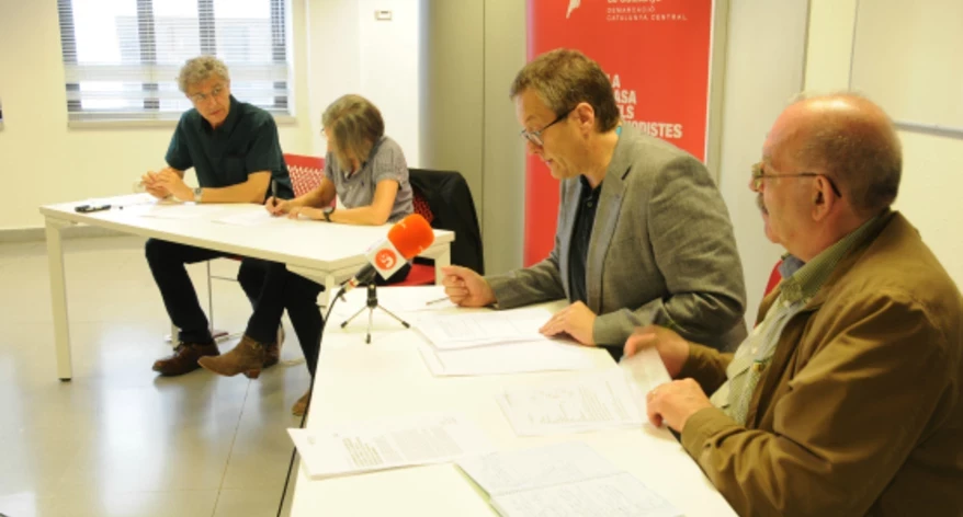 Roda de premsa de presentació de l'Any Planes. En primer terme