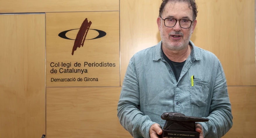 Joan Ventura, amb una de les Mosques del 2020. 