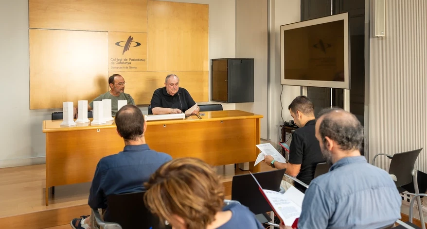 Un moment de la roda de premsa 