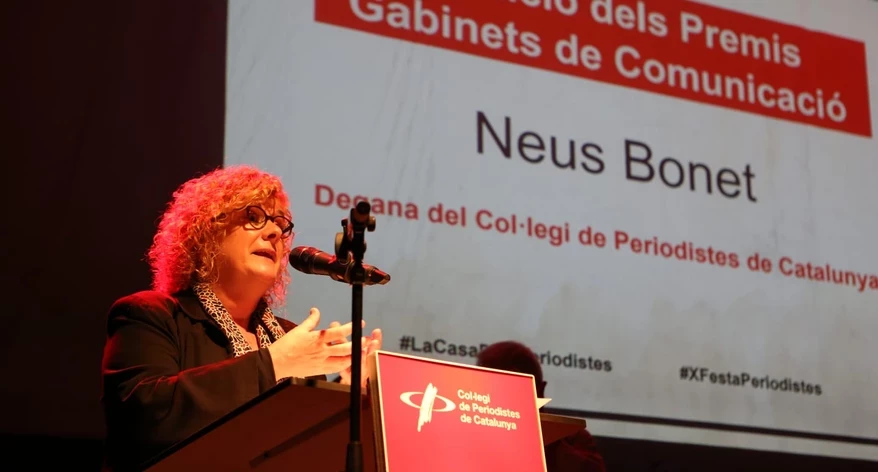 Neus Bonet, degana del Col·legi de Periodistes