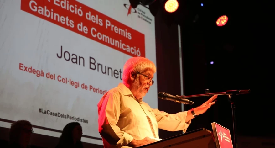 Joan Brunet, exdegà del Col·legi de Periodistes