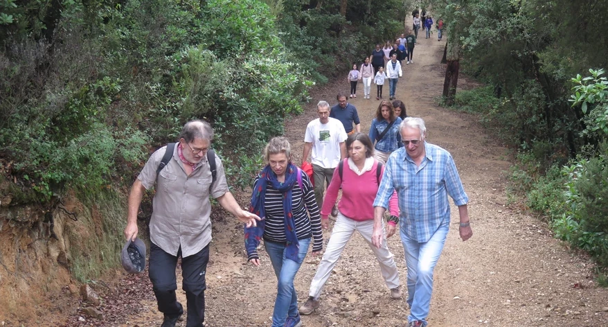 La pujada al Castell es va fer a peu. 