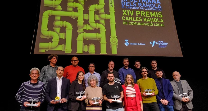 Foto de tots els guanyadors de la nit. 