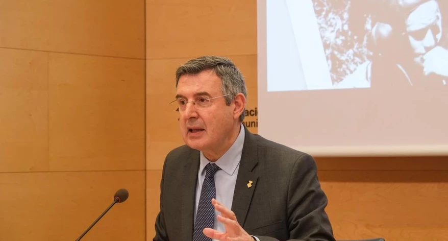 Miquel Noguer, durant la presentació de la XII Setmana dels Rahola. Miquel Noguer, durant la presentació de la XII Setmana dels Rahola.