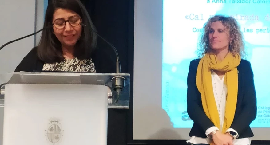 Luisa del Carmen Martínez-García, explicant el seu projecte. Luisa del Carmen Martínez-García, explicant el seu projecte.