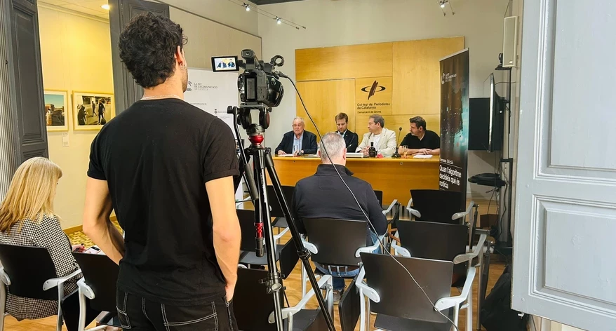 Roda de premsa de presentació de la III Nit de la Comunicació de la Selva.