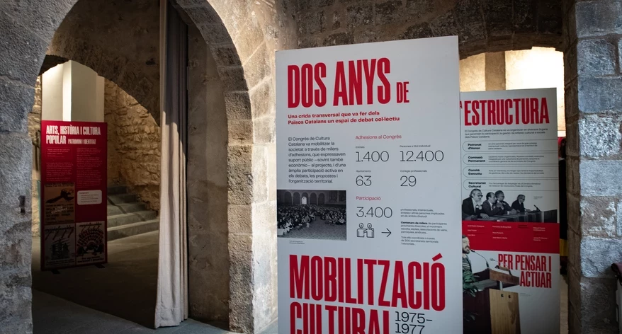 L'exposició "Imaginar, compartir,construir", a la Casa Solterra de Girona.