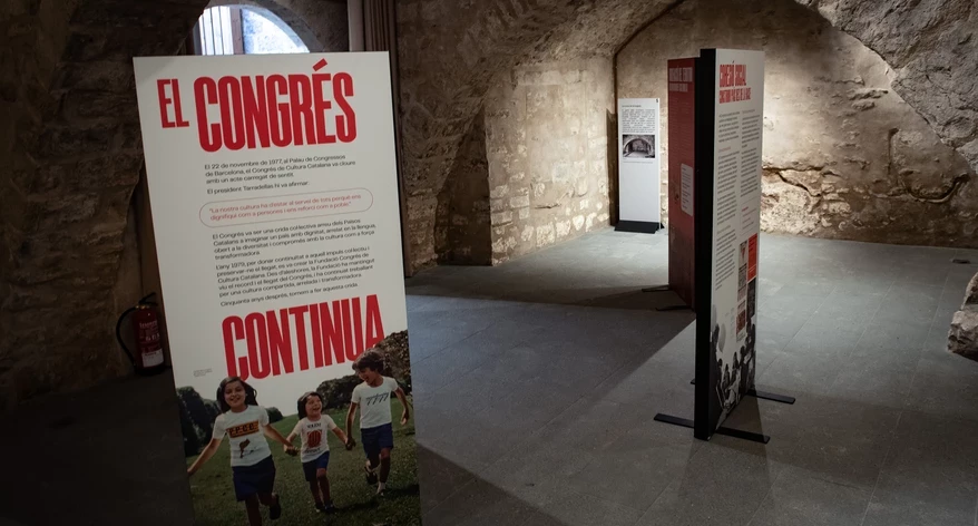 L'exposició "Imaginar, compartir,construir", a la Casa Solterra de Girona.