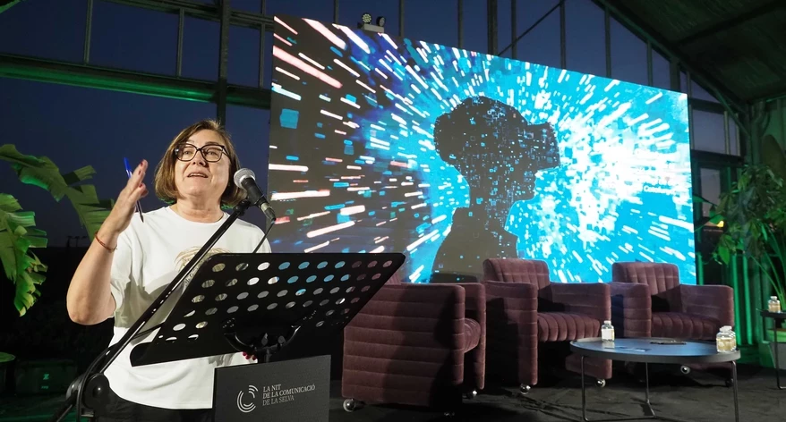 La vicepresidenta de la Demarcació de Girona del Col·legi de Periodistes, Susanna Quintana.