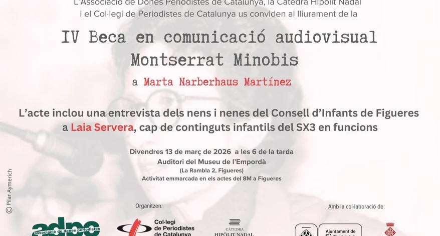 Invitació lliurament IV Beca Montserrat Minobis