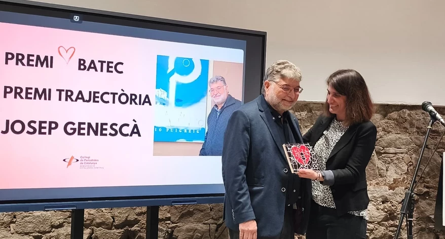 El periodista Josep Genescà, Premi Trajectòria 2026.