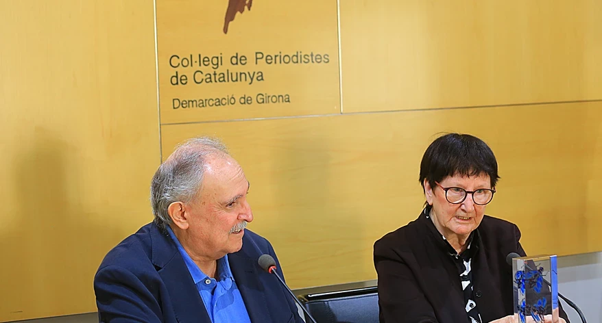 Jordi Grau i Pia Crozet, en la roda de premsa de presentació de les Mosques 2026.