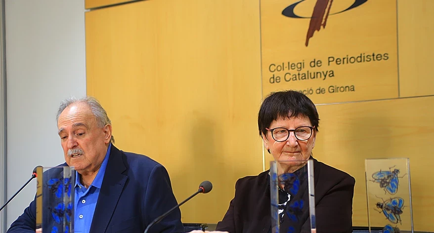 Jordi Grau i Pia Crozet, en la roda de premsa de presentació de les Mosques 2026.