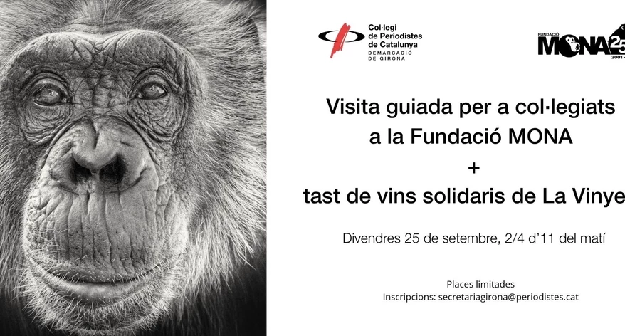 Targetó de la visita a la Fundació MONA