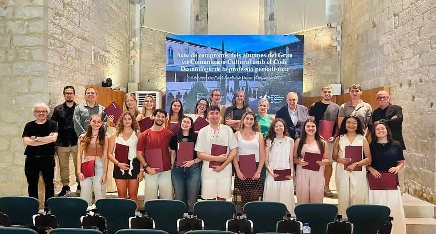 Foto de grup després de l'acte. 