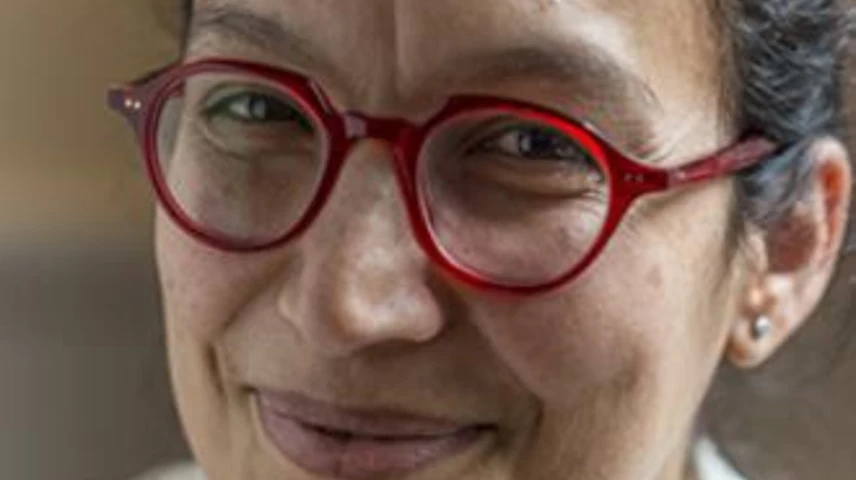 Nathalie Malinarich durant la seva estada a Barcelona. Foto: Sergio Ruiz