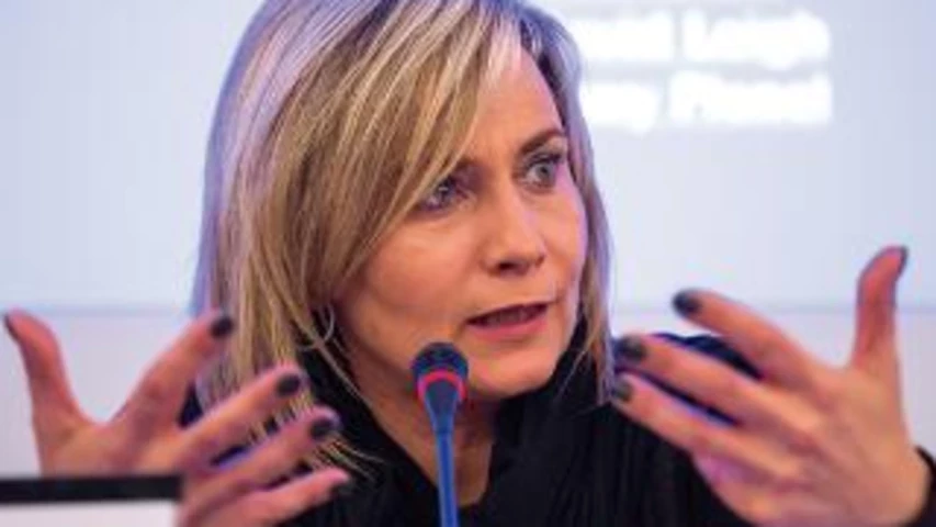 Mònica Terribas durant el debat. Foto: Jordi Salinas