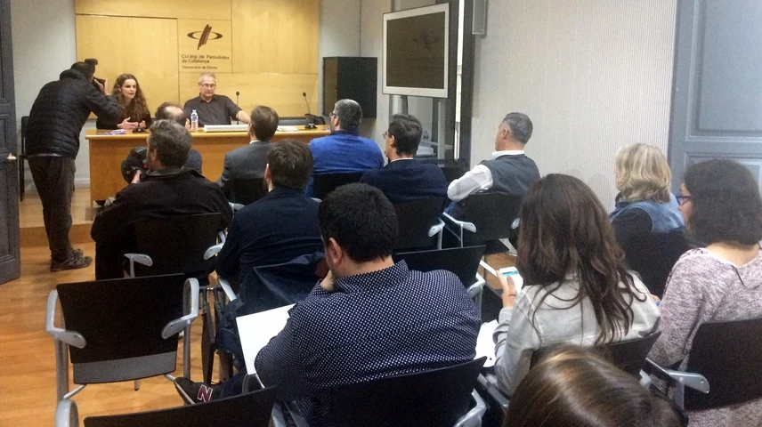 anals i Salvador Alsius, en la presentació del nou Codi Deontològic a Girona