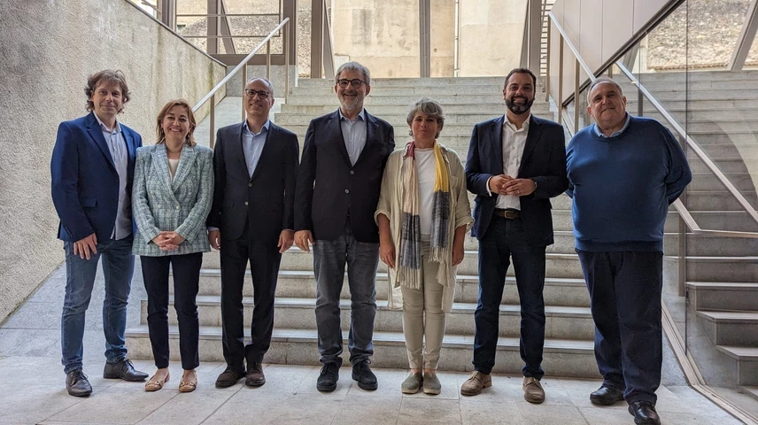 Marc Riera, Sílvia Paneque, Lluís Martí, Jaume Serra, Cristina Andreu, Quim Ayats i Jordi Grau. 