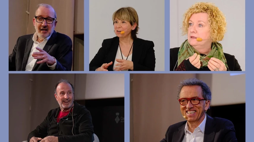 Antoni Bassas, Margarida Moles, Neus Bonet, Tino Soriano i Jordi Hurtado.