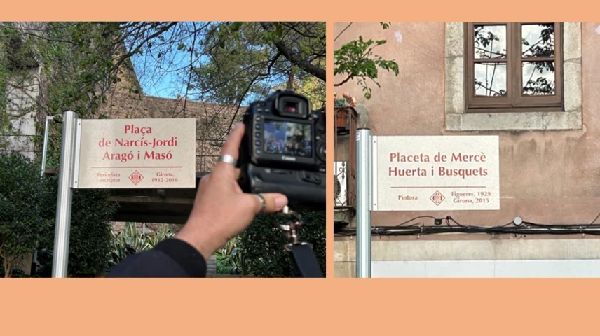 Les places se situen a pocs metres l'una de l'altra. 