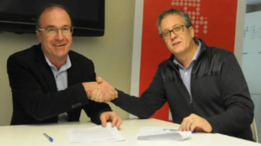 Josep Fígols (esquerra) i Enric Badia.