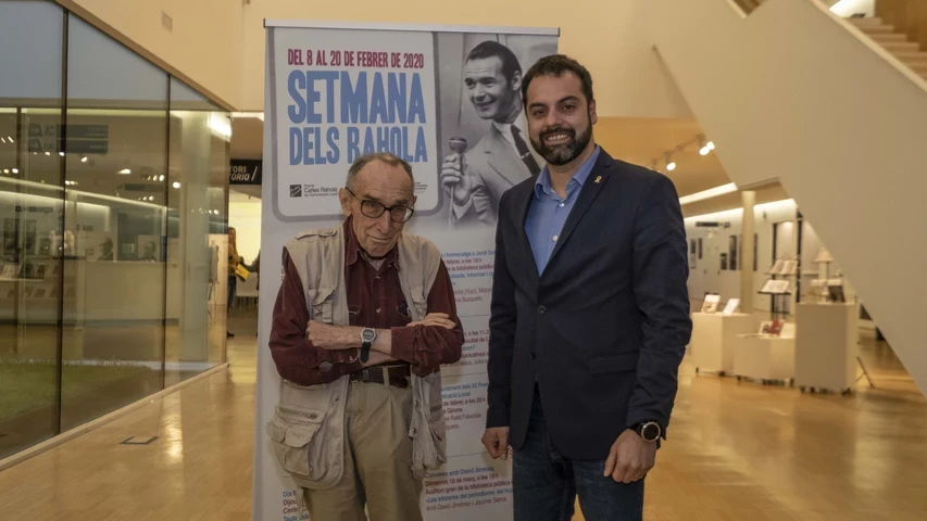 Jordi Soler, en l'homenatge que va rebre ara fa dos anys. 