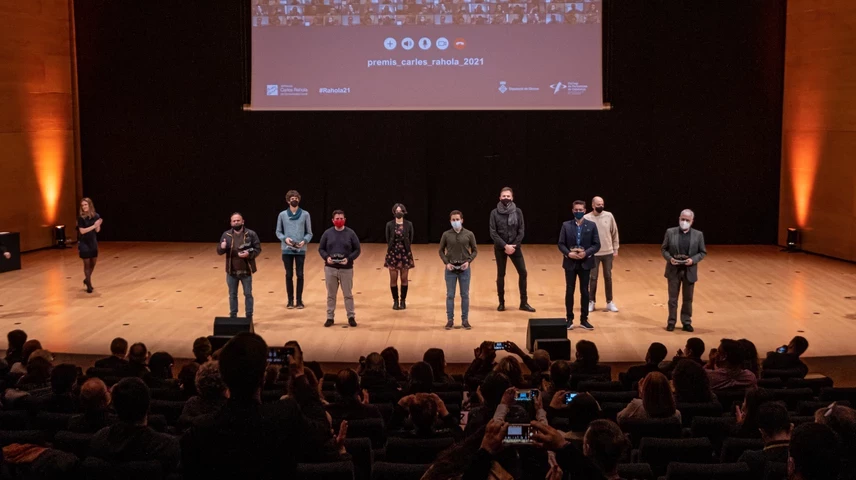 Els guanyadors dels XII Premis Carles Rahola de Comunicació Local.