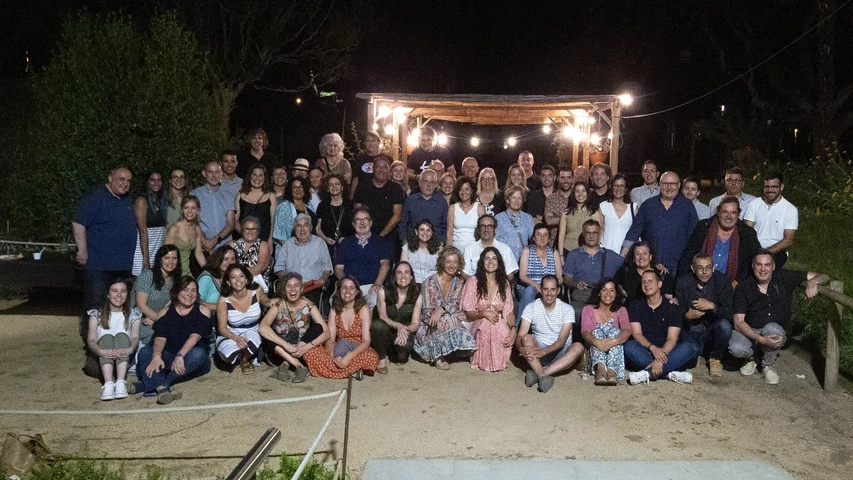 La foto de grup del XIII Sopar de Periodistes.