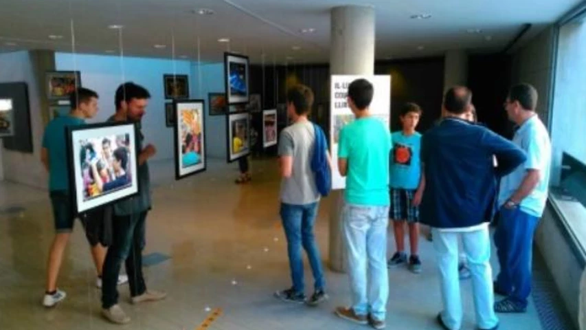 Perspectiva de la sala que acull l'exposició