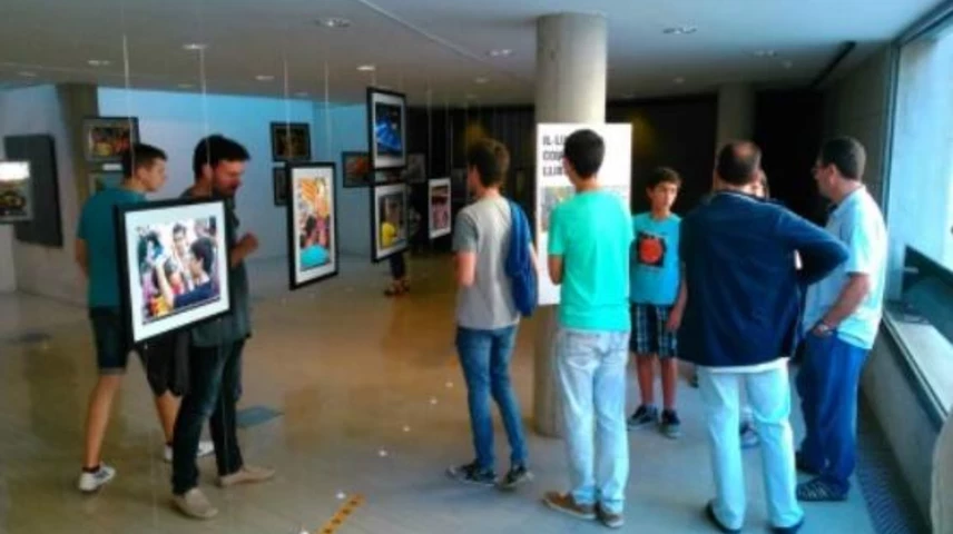 Perspectiva de la sala que acull l'exposició