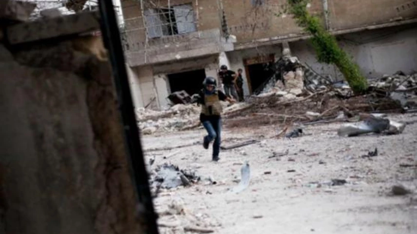 Maysun enmig del conflicte a Síria. Foto: Arxiu Maysun