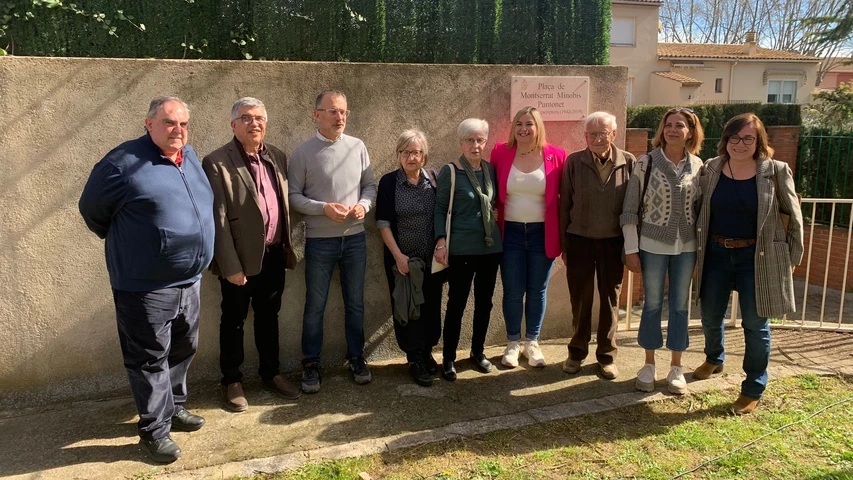 La inauguració de la plaça Montserrat Minobis Puntonet.
