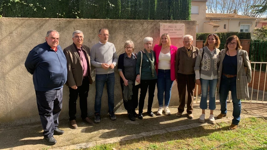 La inauguració de la plaça Montserrat Minobis Puntonet.