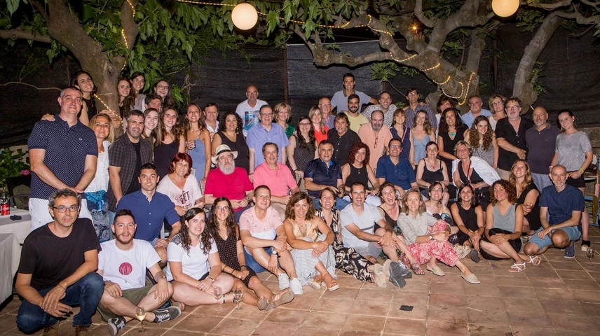 Els assistents al sopar de l'estiu passat.