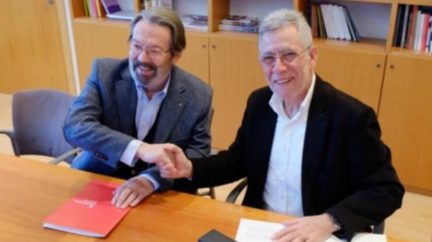 Montaña (esquerra) i Mazcuñán (Foto: X. Serrano)