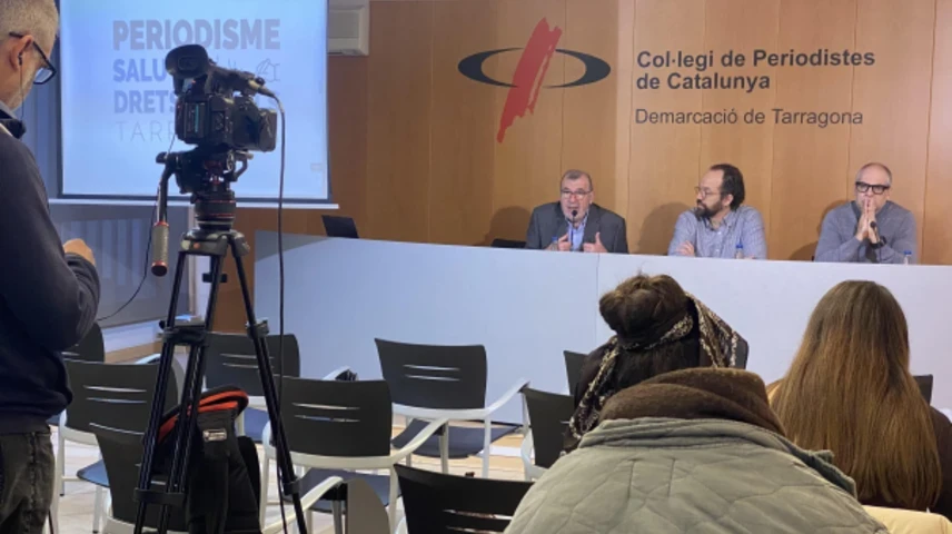 Roda de premsa de presentació de la tercera edició del premi