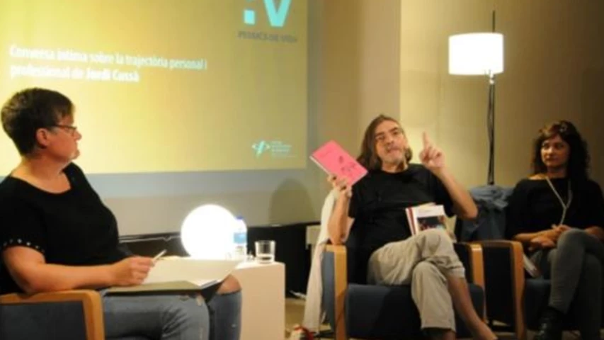 Jordi Cussà amb Dolors Clotet (esquerra) i Eva Sánchez
